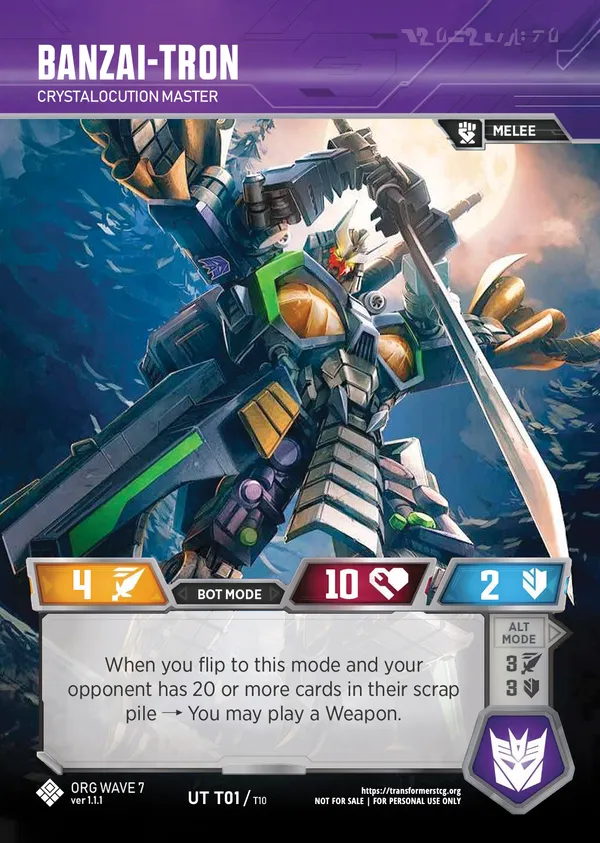 Banzai-Tron // Crystalocution Master bot mode