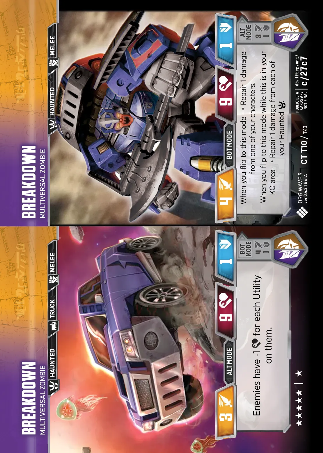 Breakdown // Multiversal Zombie alt/bot modes