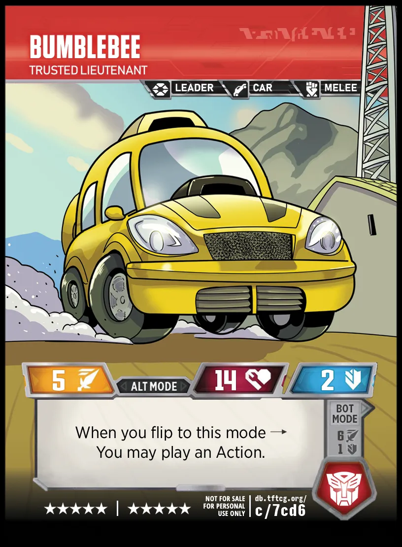 Bumblebee // Trusted Lieutenant alt mode