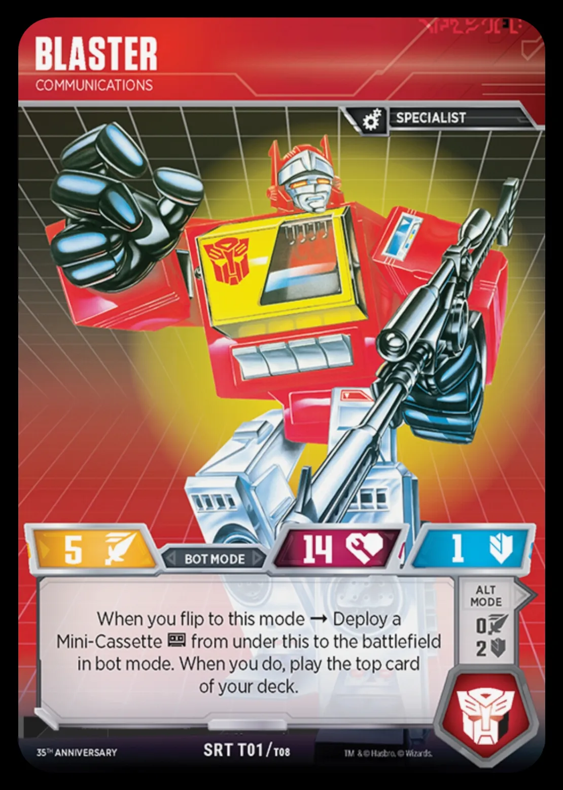 Blaster // Communications bot mode