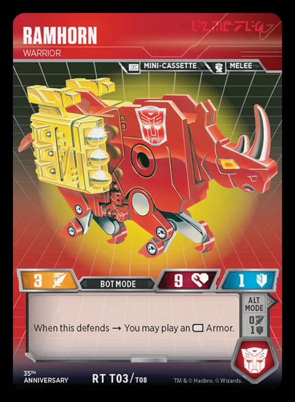 Ramhorn // Warrior bot mode