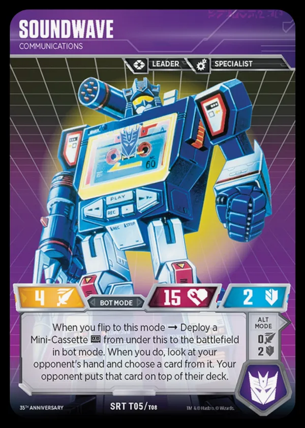Soundwave // Communications bot mode