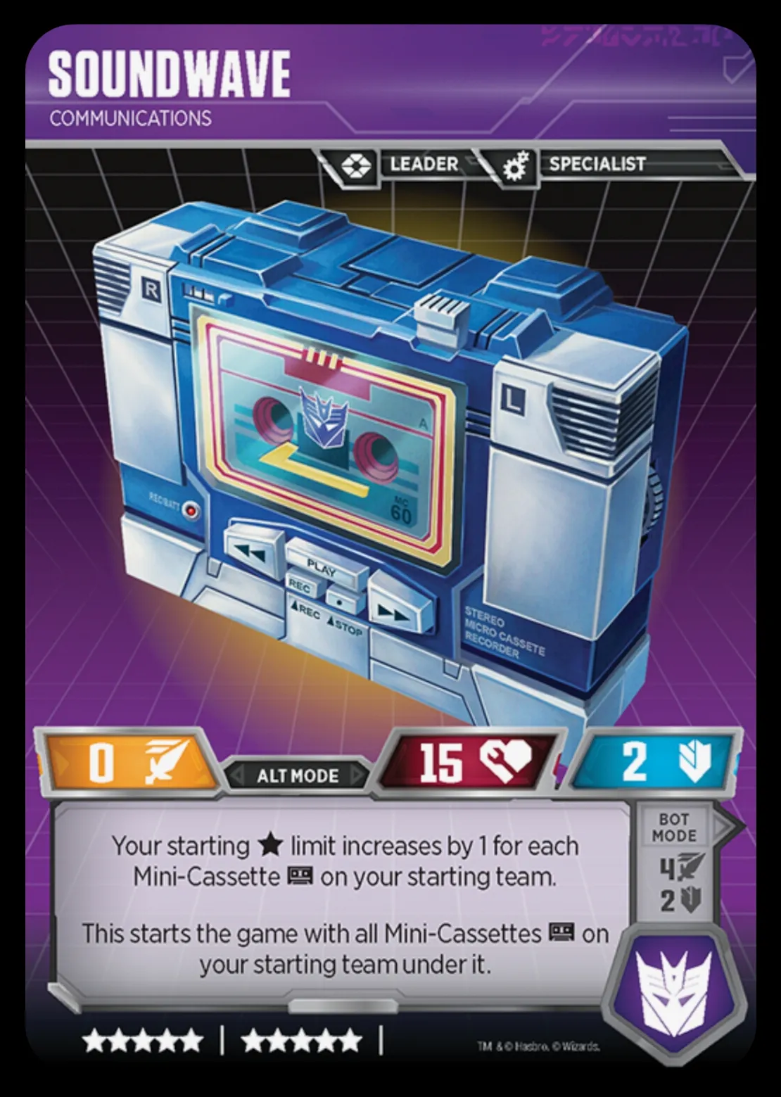 Soundwave // Communications alt mode