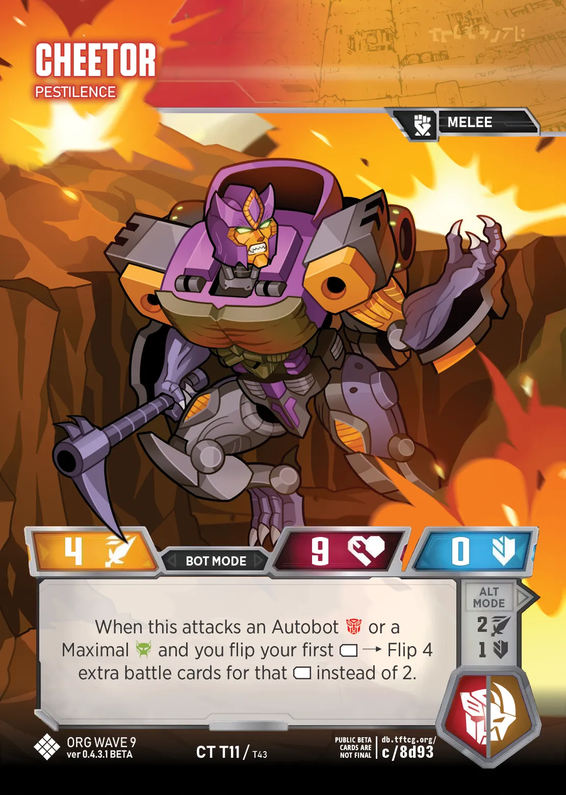 Cheetor // Pestilence bot mode