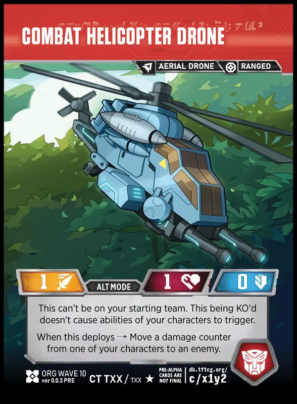 Combat Helicopter Drone alt mode
