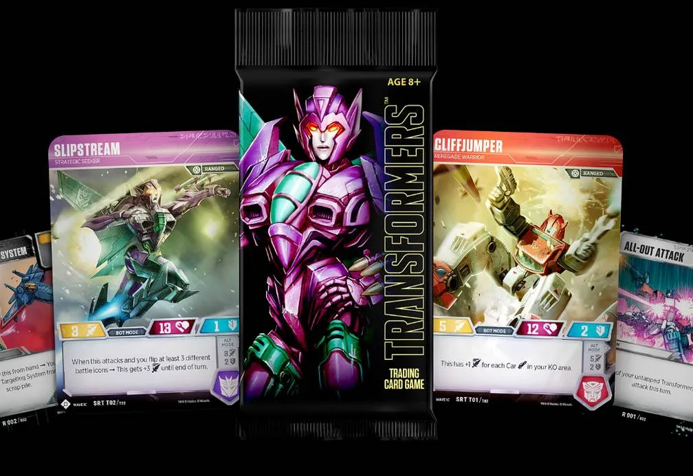 The Transformers TCG 2018 Convention Pack, exclusive to SDCC 2018, and the first Transformers TCG product