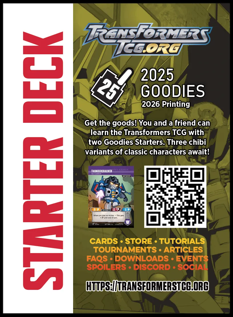 2025 Goodies Starter Deck featuring Bumblebee cover