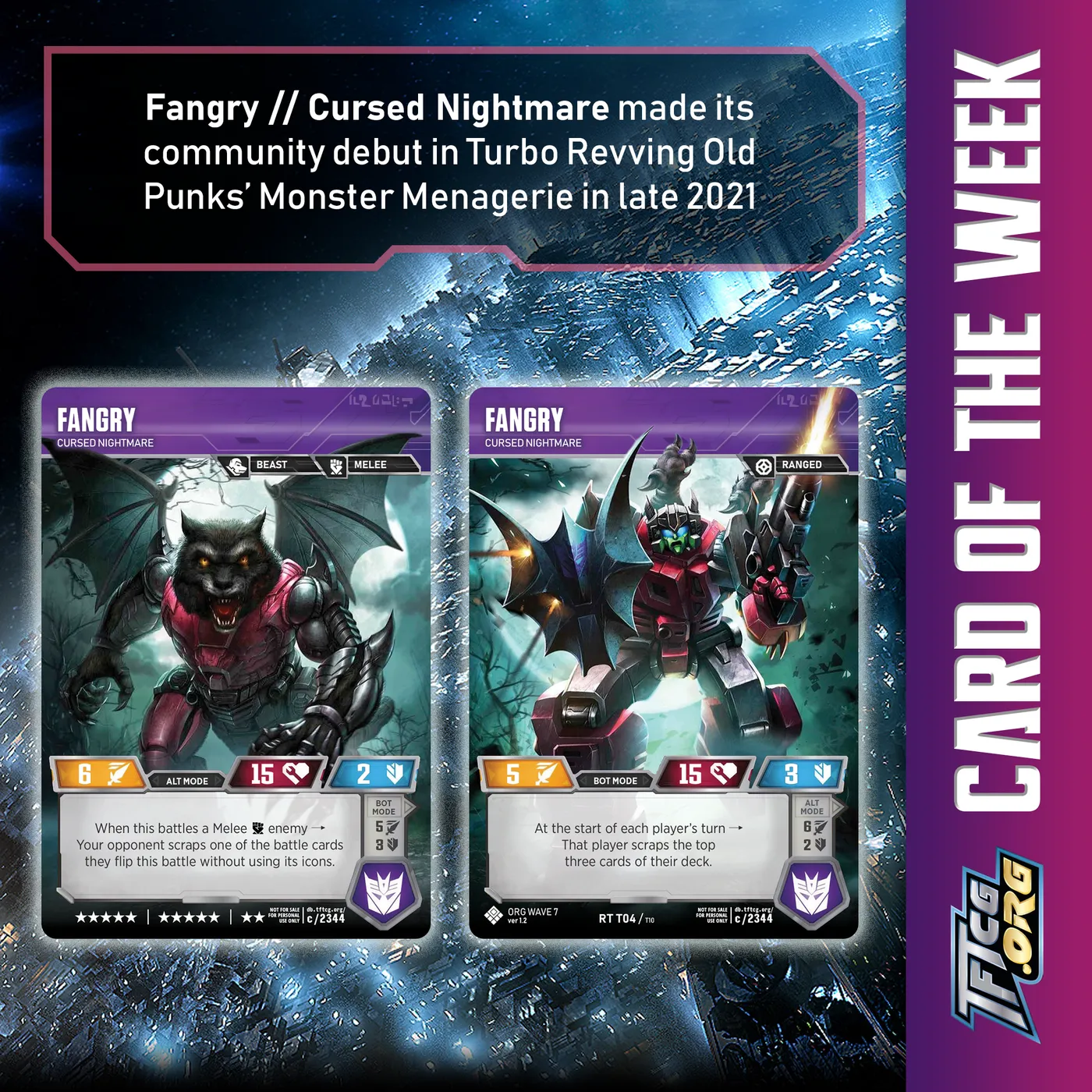 Fangry // Cursed Nightmare made its community debut in Turbo Revving Old Punks' Monster Menagerie in late 2021