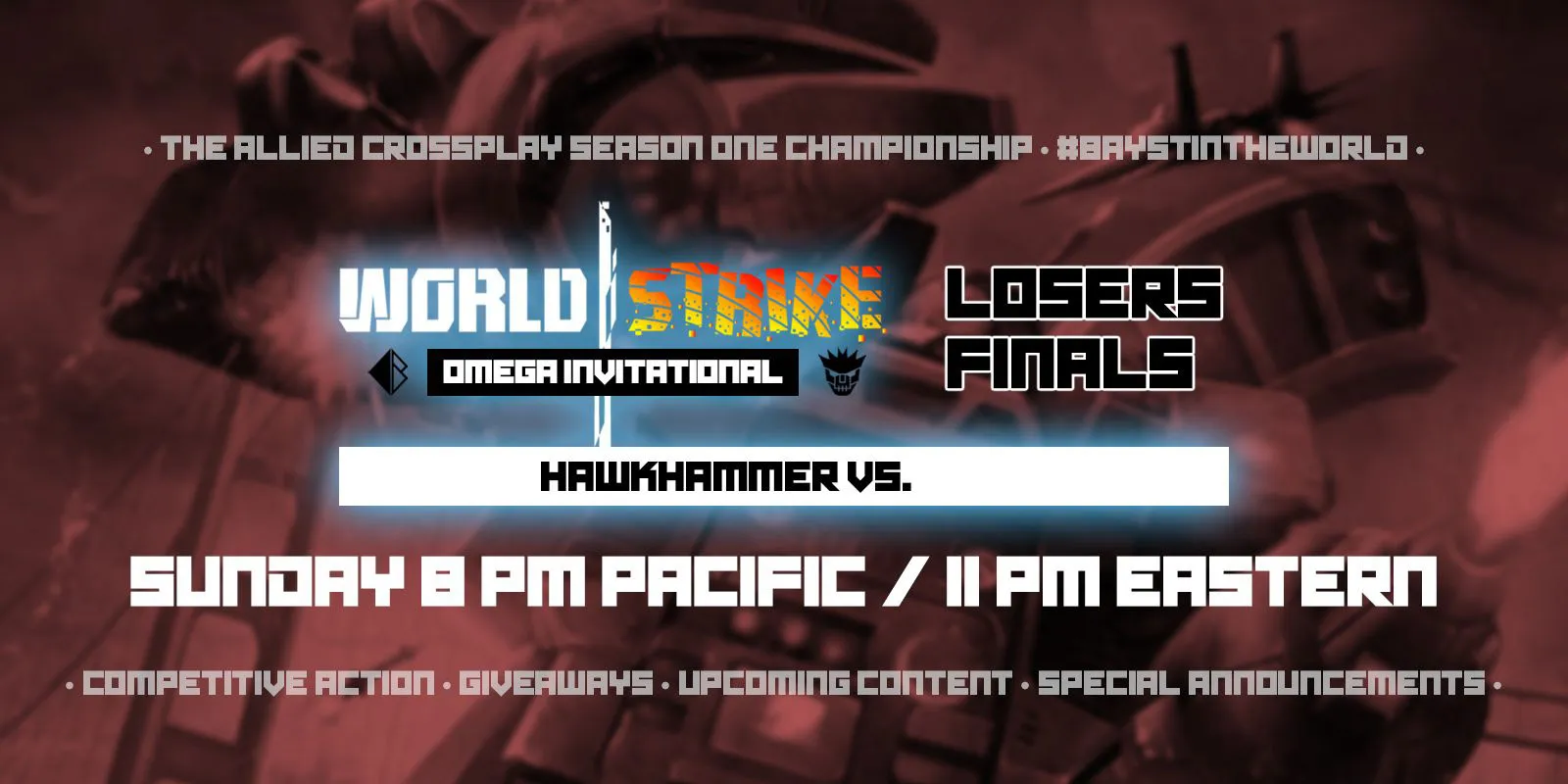 It's Hawkhammer vs. <REDACTED> in the OI Losers Finals – tomorrow!