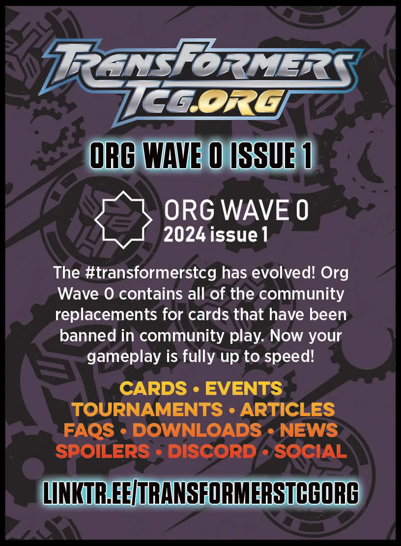 The Org Wave 0 Issue 1 cover card