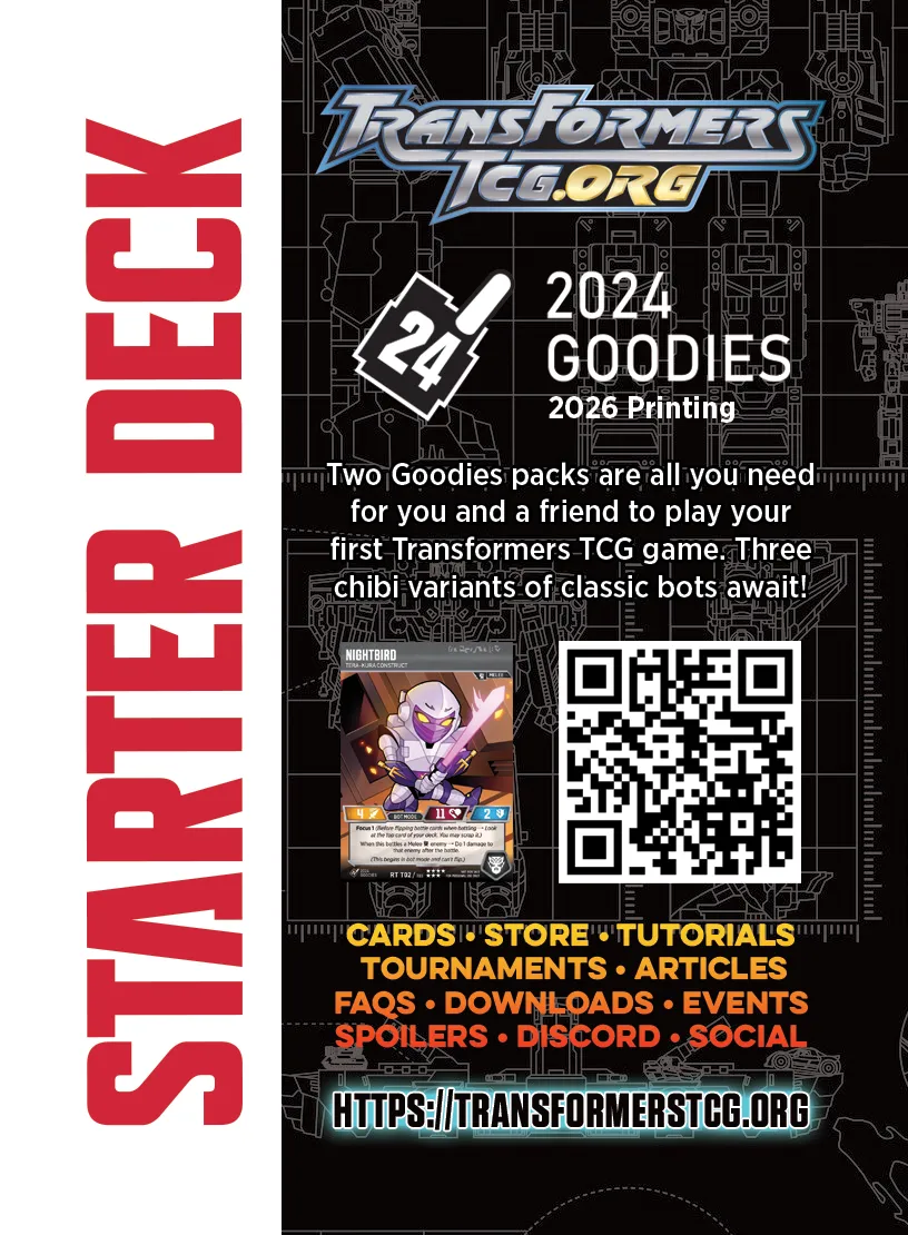 2024 Goodies Starter Deck featuring Optimus Prime cover