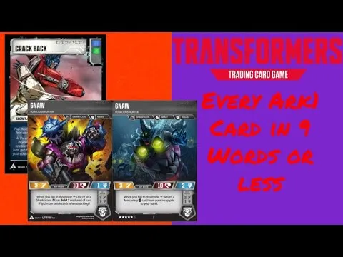 Transformers TCG: Every Ark Wave 1 Card Described in 9 Words or Less