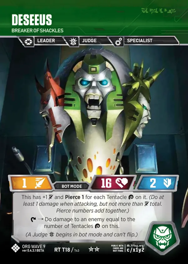 Deseeus // Breaker of Shackles bot mode