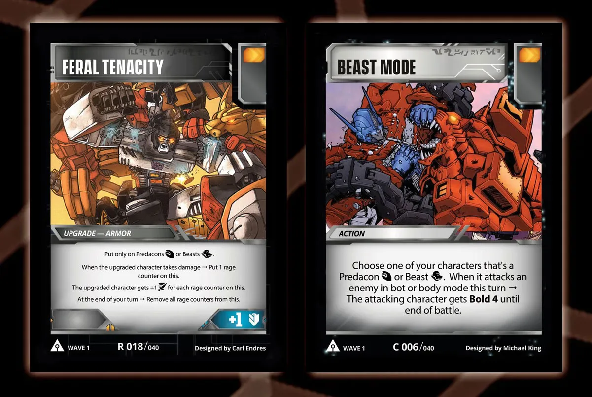 The original Ark Wave One versions of Beast Mode and Feral Tenacity