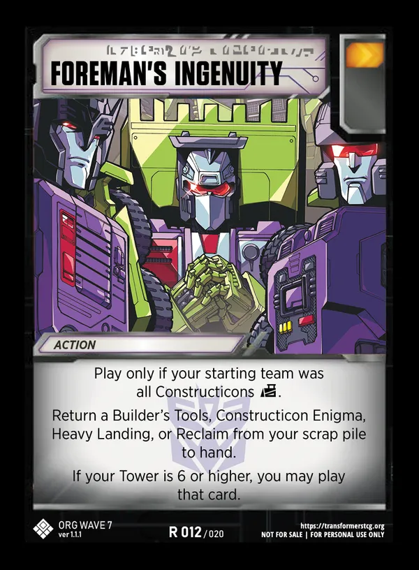Foreman's Ingenuity