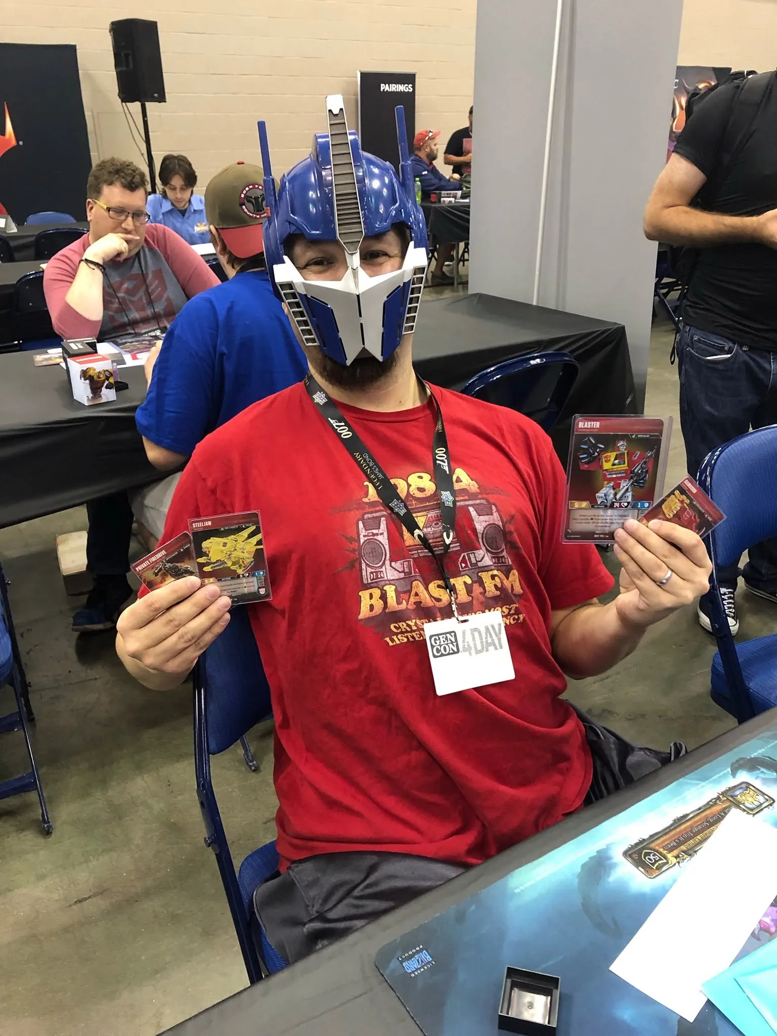 Gen Con 2019 Vin De as Optimus Prime with Blaster
