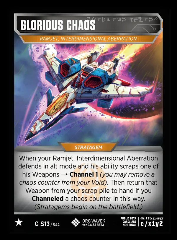 Glorious Chaos // Ramjet, Interdimensional Aberration card face