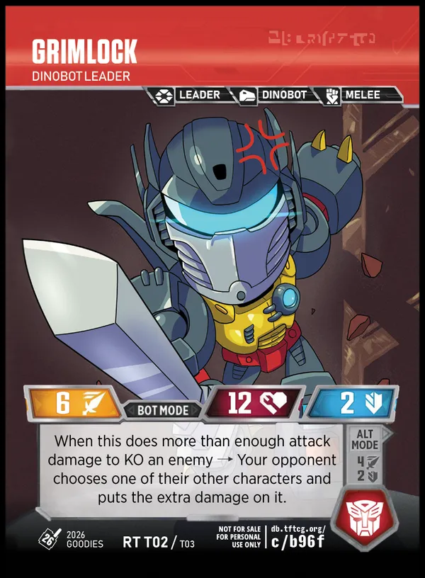 Grimlock // Dinobot Leader bot mode