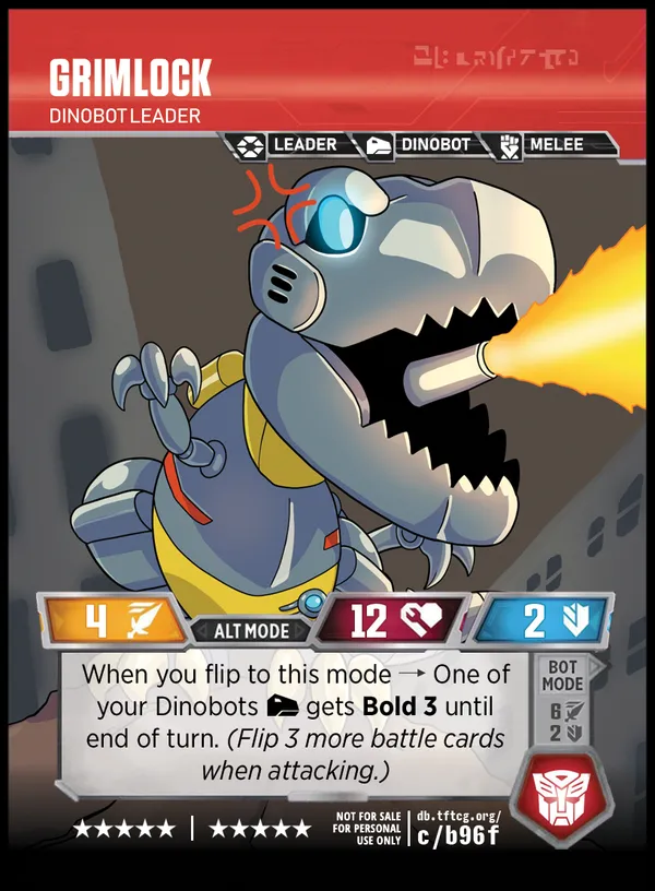 Grimlock // Dinobot Leader alt mode