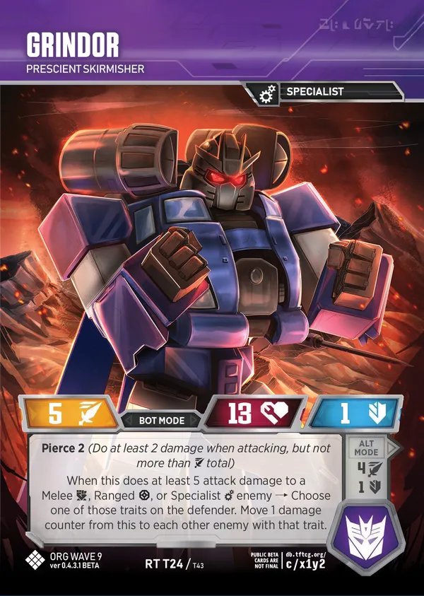 Grindor // Prescient Skirmisher bot mode