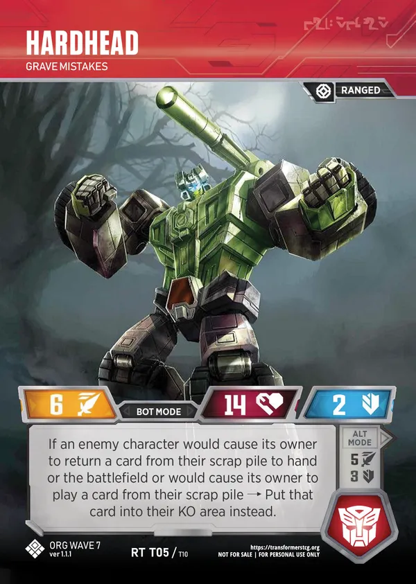 Hardhead // Grave Mistakes bot mode
