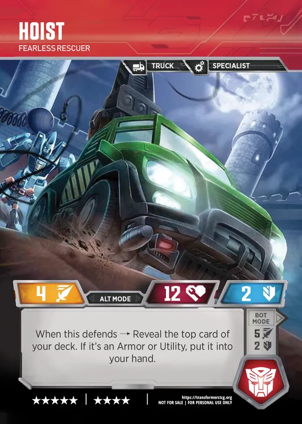 Hoist // Fearless Rescuer alt mode