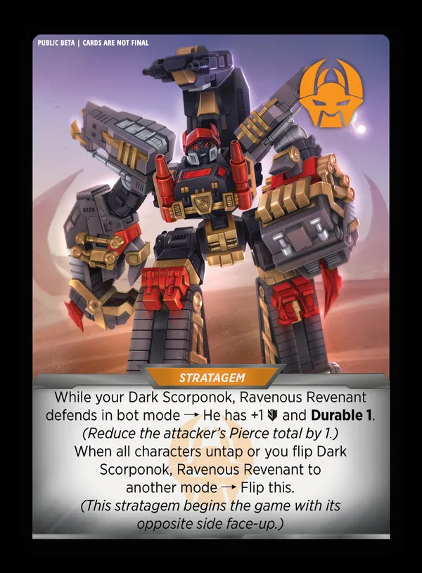 I Must Feed // Dark Scorponok, Ravenous Revenant card back