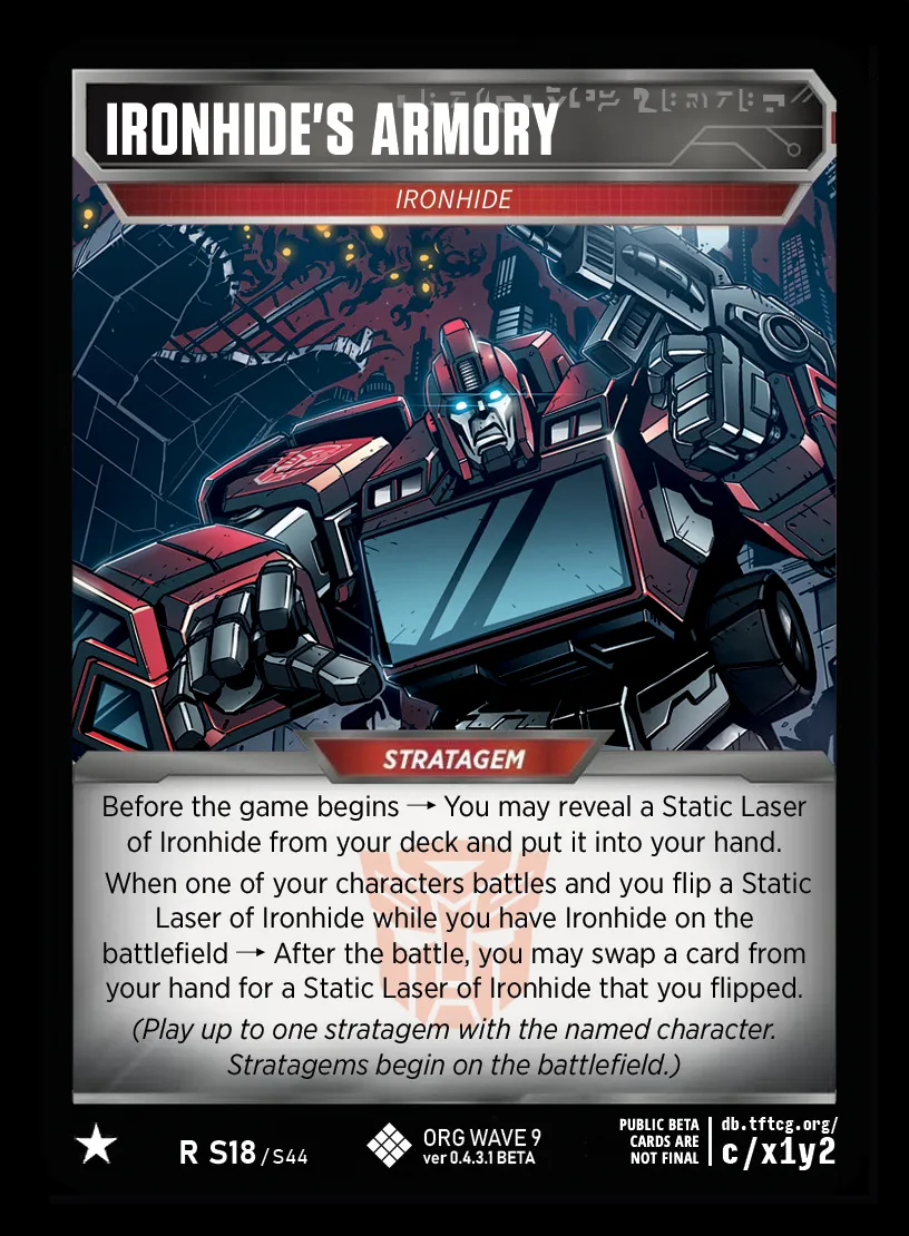 Ironhide's Armory // Ironhide card face