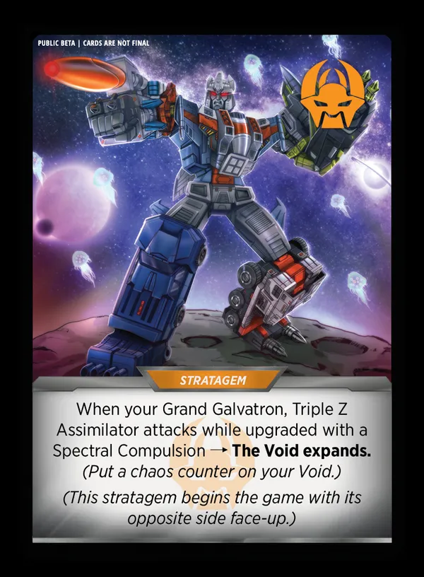 Malicious Grudge // Grand Galvatron, Triple Z Assimilator card back