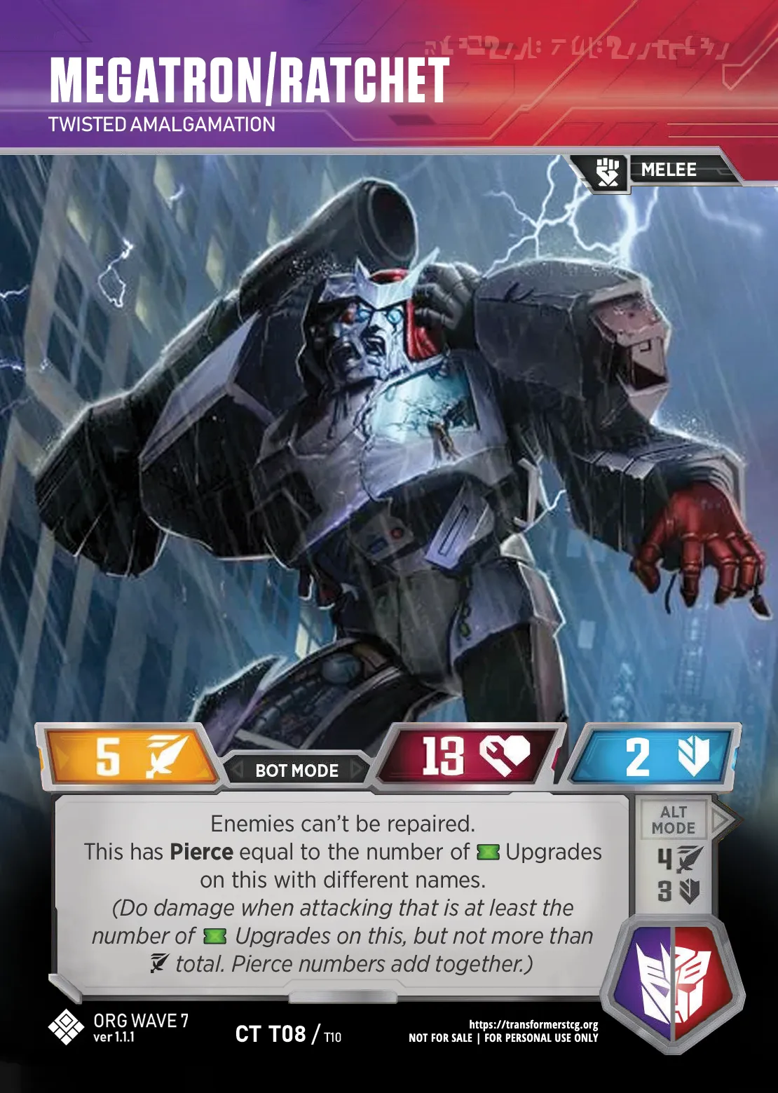 Megatron/Ratchet // Twisted Amalgamation bot mode