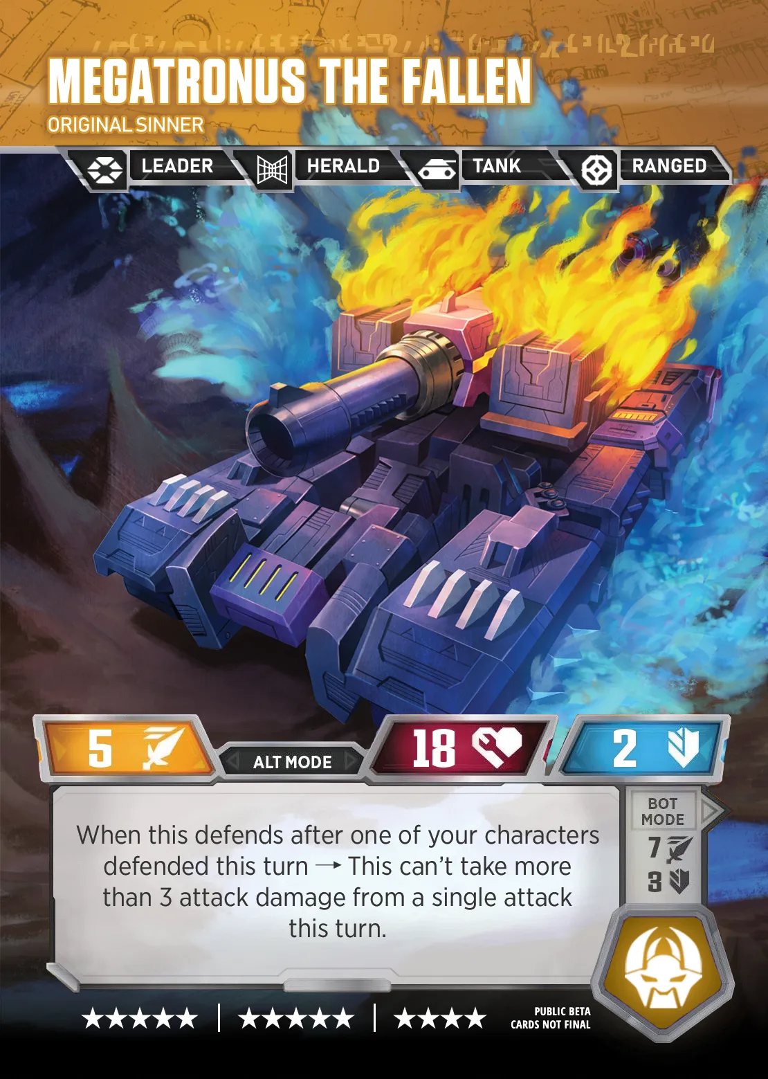 Megatronus the Fallen // Original Sinner alt mode