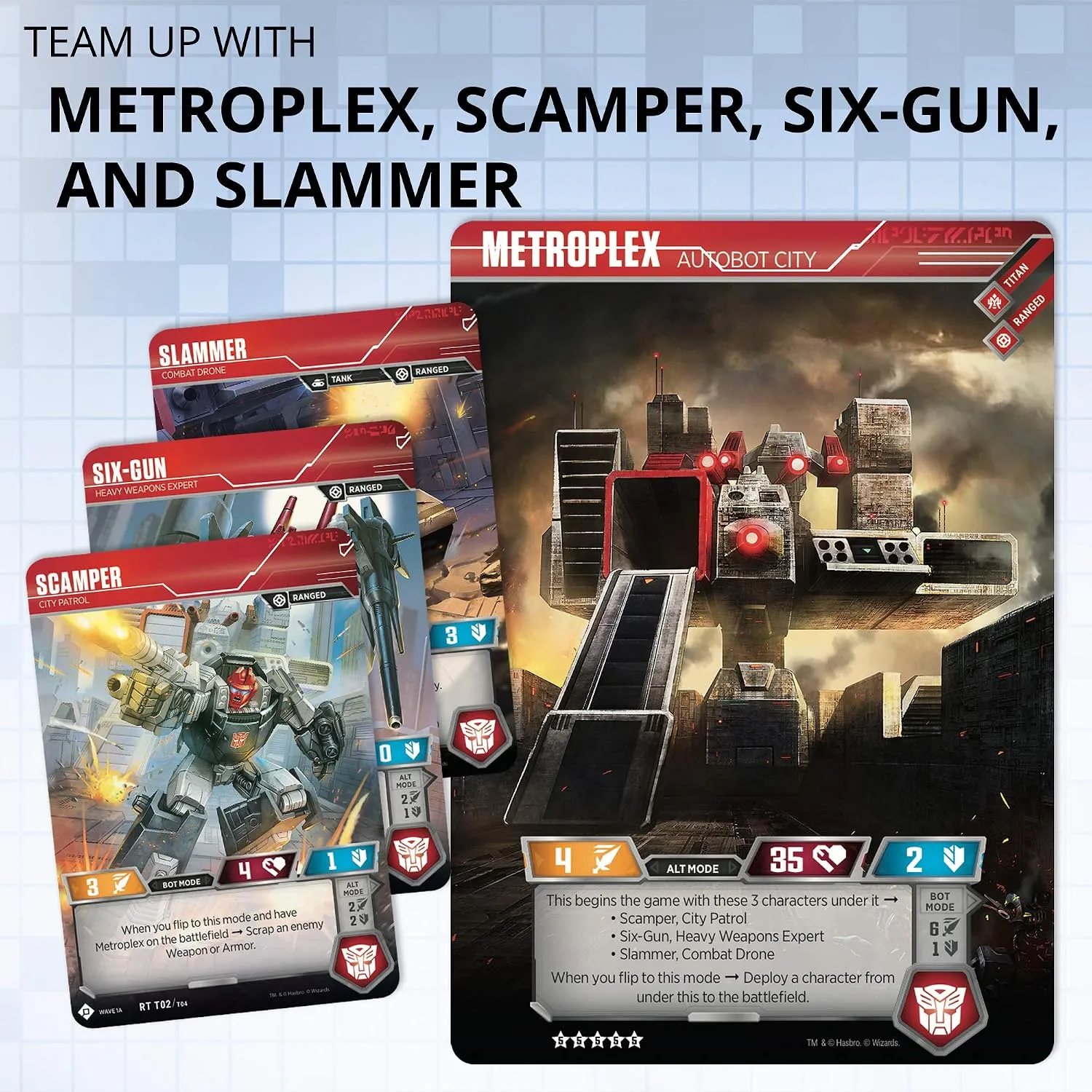 Team Up With: Metroplex, Scamper, Six-Gun, and Slammer
