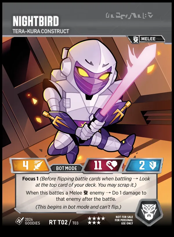 Nightbird // Tera-Kura Construct bot mode