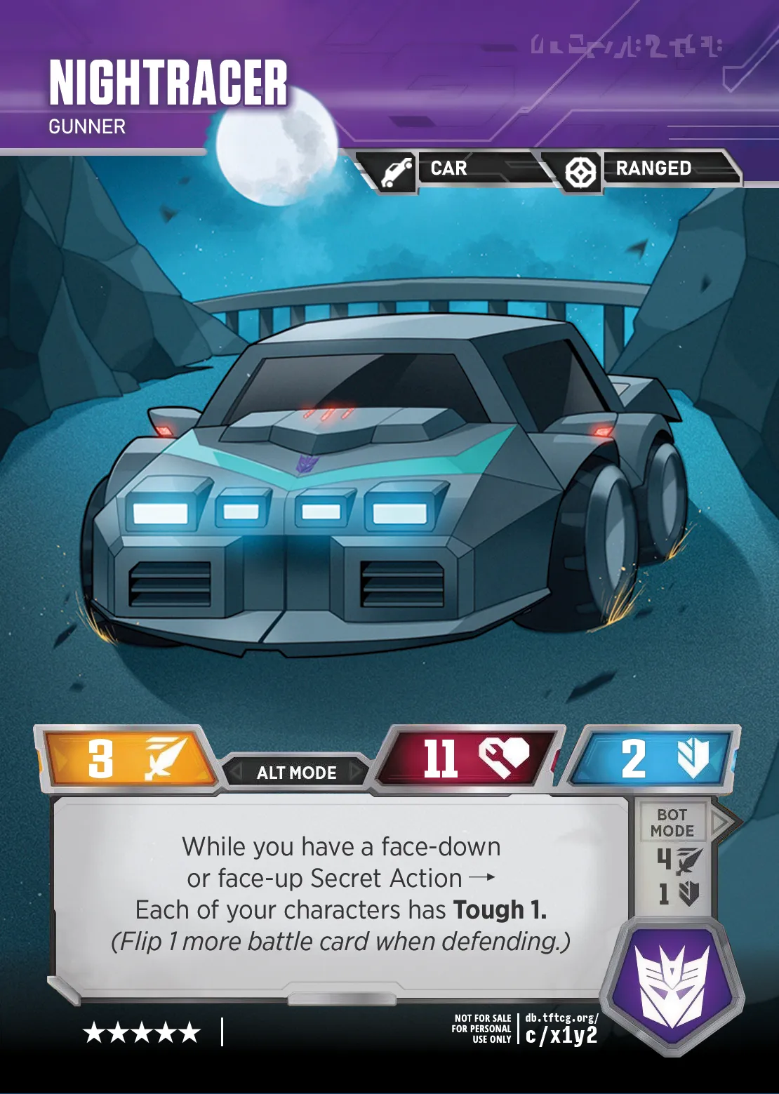 Nightracer // Gunner alt mode