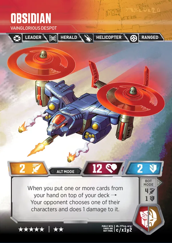 Obsidian // Vainglorious Despot alt mode