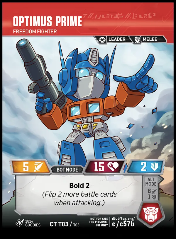 Optimus Prime // Freedom Fighter bot mode