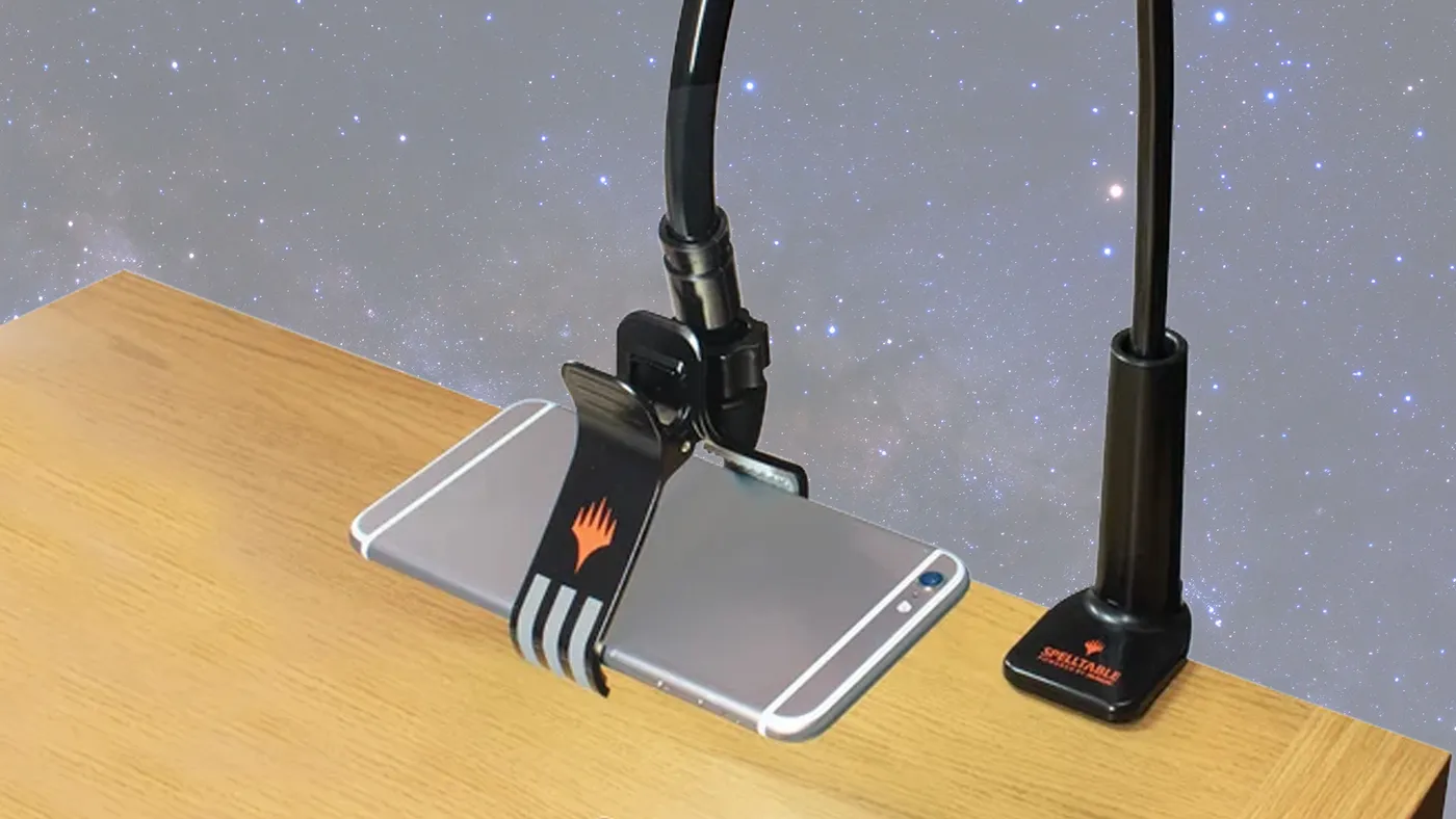 Using a camera mount for Transformers TCG webcam play