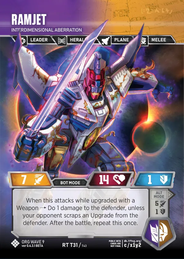 Ramjet // Interdimensional Aberration bot mode