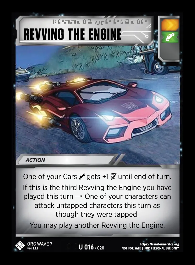 Revving the Engine