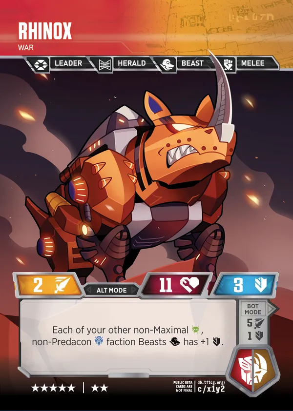 Rhinox // War alt mode