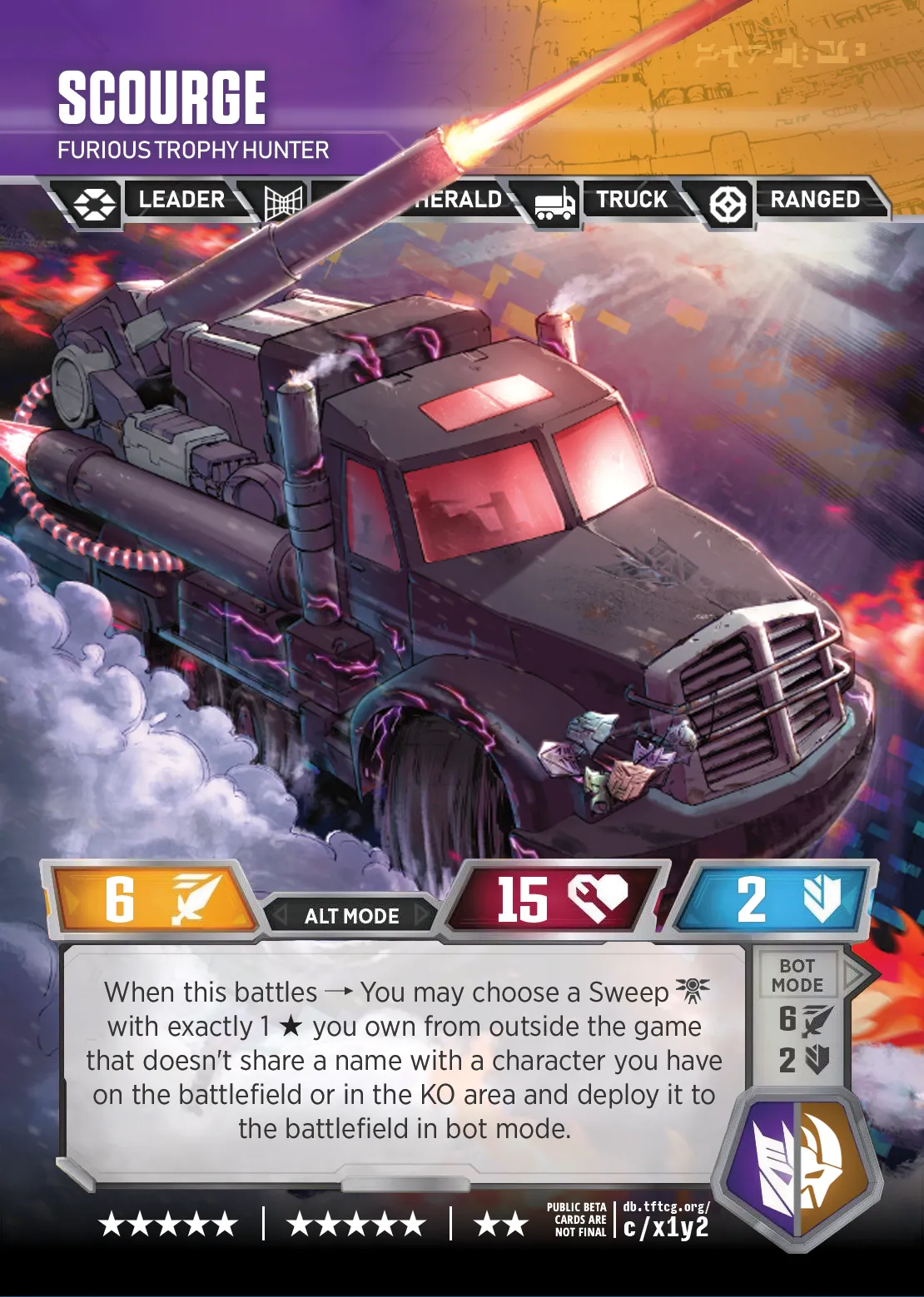 Scourge // Furious Trophy Hunter alt mode