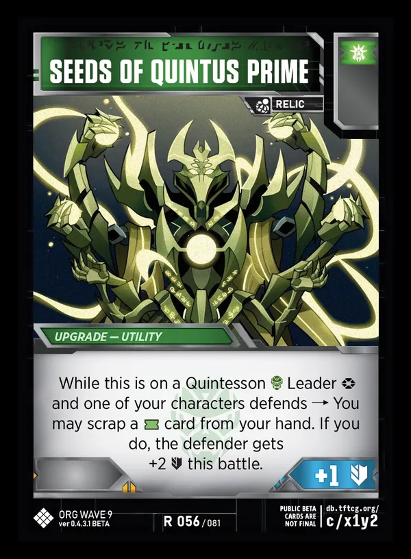 Seeds of Quintus Prime