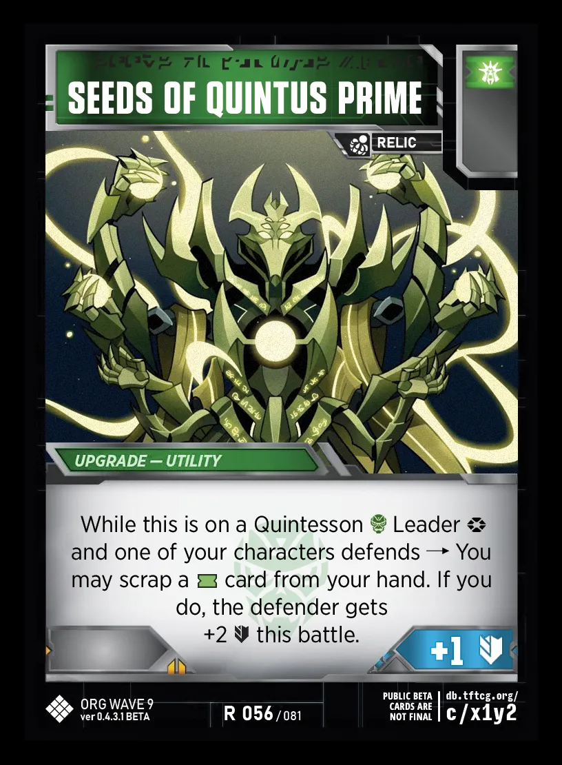 Seeds of Quintus Prime