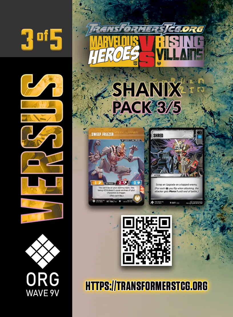 OW9V Shanix Pack Cover 3/5 face