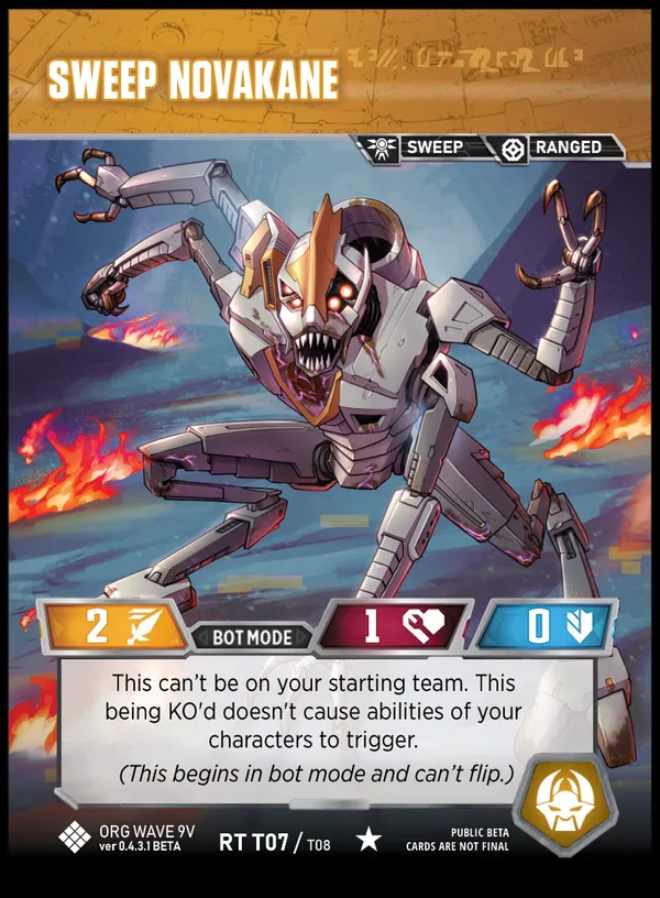 Sweep Novakane bot mode