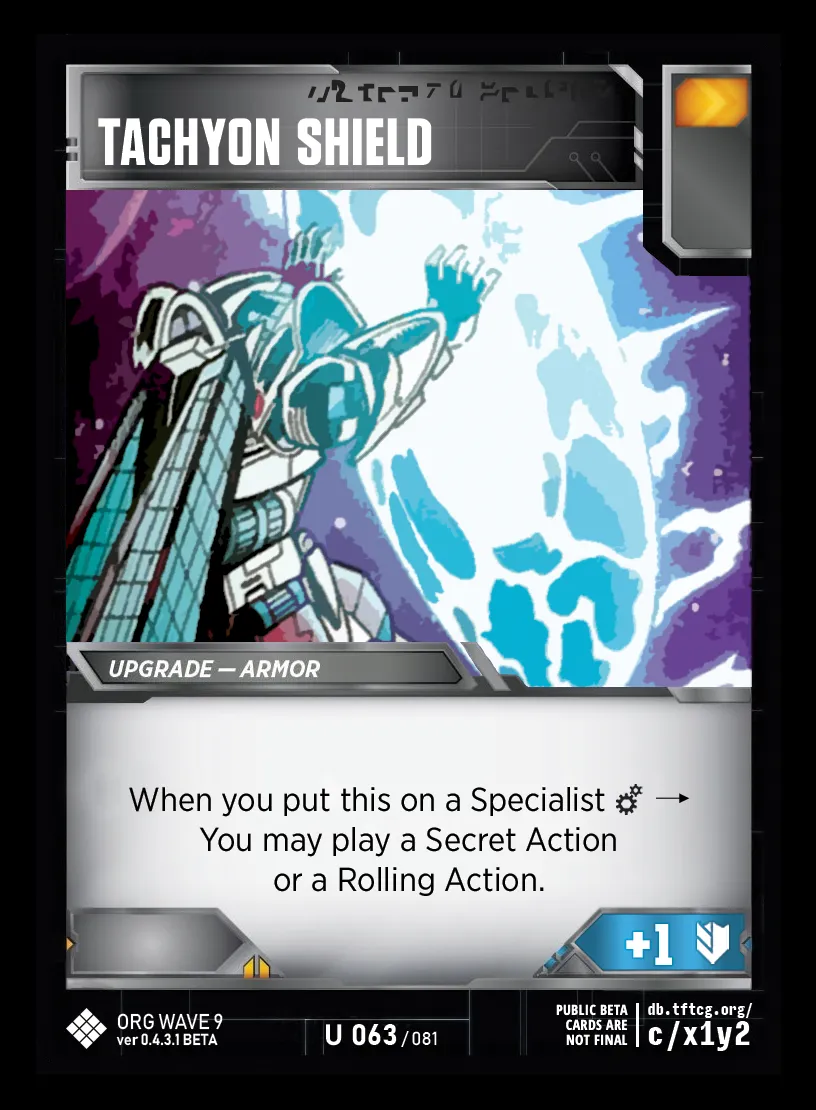 Tachyon Shield