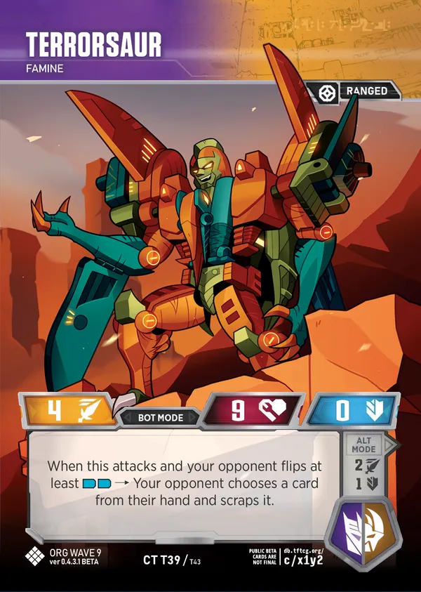 Terrorsaur // Famine bot mode