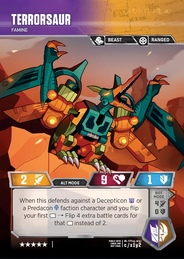 Terrorsaur // Famine alt mode