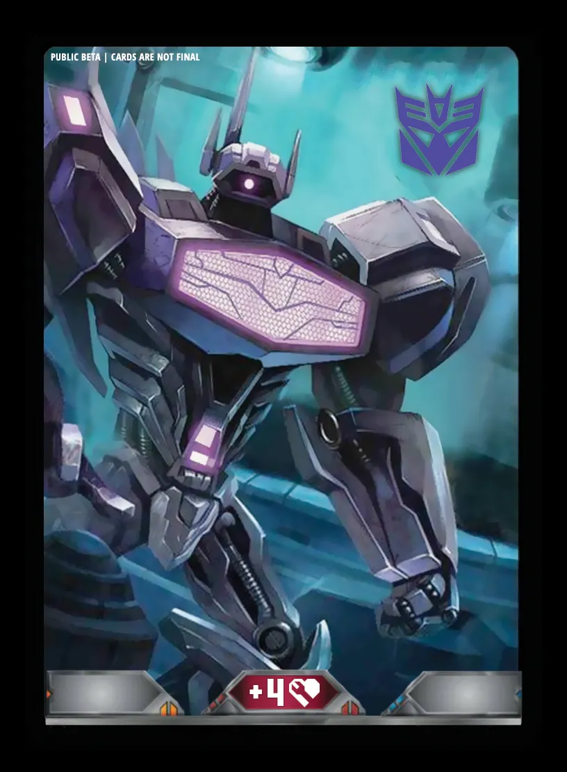 Tetrinite-Lined Chassis // Decepticon Shockwave, Cybertron Commander card back