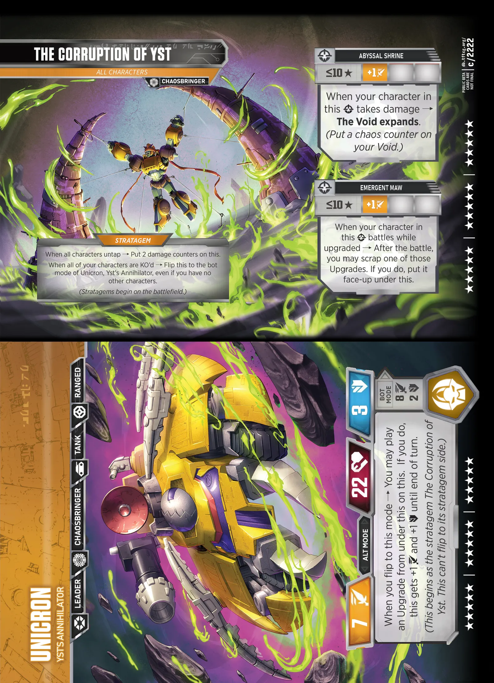 The Corruption of Yst // All Characters stratagem and alt mode